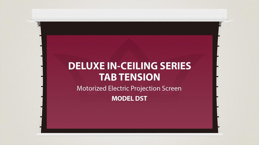 Deluxe In-Ceiling Tab Tension Electric Motorized